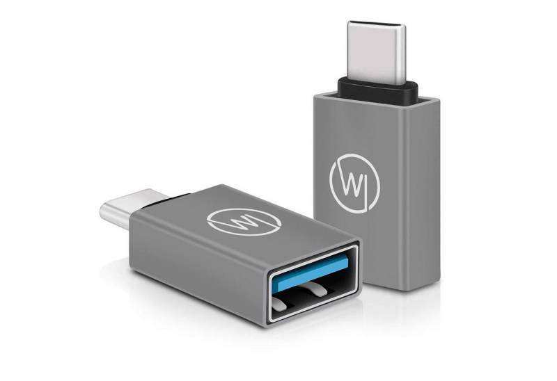 Wicked Chili 2x USB-C OTG Adapter für iPad Pro / Air, MacBook USB-Adapter USB-C zu USB-A, für iPad Pro (2018 2020 2021), Air 2021 / Macbook und Macbook Air mit von Wicked Chili