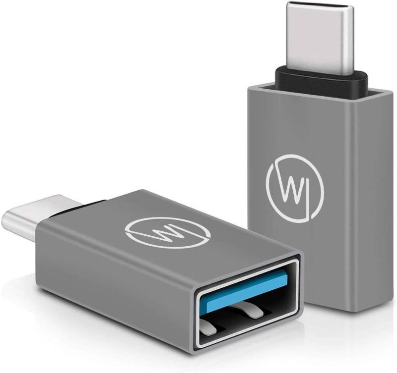 Wicked Chili 2x USB-C auf USB 3.2 / 3.0 Adapter für Laptop & Handy USB-Adapter USB-C zu USB-A, USB Adapter für Laptop und Handy mit USB C Anschluss, kompatibel mit von Wicked Chili
