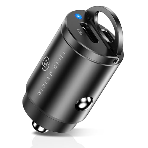 Wicked Chili 45W Tiny KFZ Adapter Dual USB-C Schnellader für Zigarettenanzünder kompatibel mit iPhone 16, 15, 14, iPad Ladegerät, Samsung PPS Ladeadapter, PD Fast Charge Schnelladegerät (12V) Wicked Chili 45W Tiny KFZ Adapter Dual USB-C Schnellader für Zigarettenanzünder kompatibel mit iPhone 16, 15, 14, iPad Ladegerät, Samsung PPS Ladeadapter, PD Fast Charge Schnelladegerät (12V) von Wicked Chili