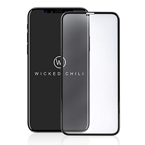 Wicked Chili 3D Displayschutzglas kompatibel mit iPhone XS und iPhone X, Case Friendly, Anti Fingerprint Displayschutz, Displayschutzfolie, Schutzfolie, Kratzfest von Wicked Chili