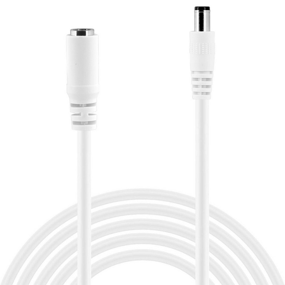Wicked Chili 3m Verlängerungskabel für Hue Play Lightbar weiss Verlängerungskabel, Hohlstecker , Hohlsteckerbuchse  (300 cm), 3m DC-Verlängerungskabel für Philips Hue Play Lightbar color ambience von Wicked Chili