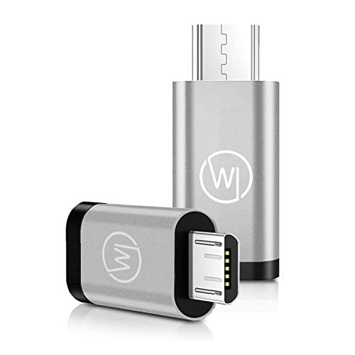 Wicked Chili MicroUSB auf USB C OTG (On-The-Go) Adapter kompatibel mit Huawei EnVizion 360 und USB-C Kameras für Smartphone Micro-USB OTG auf USB C Adapter für MicroUSB Handys (2er Set) von Wicked Chili