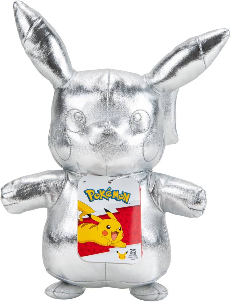 Pikachu Silber Plüsch (20cm) von Wicked Cool Toys