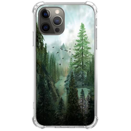 WidofvSpky Berg mit Vögeln Hülle Kompatibel mit iPhone 16 Pro, Schöne Landschaft Natur Wald Hülle für iPhone 16 Pro, Trendy Einzigartiges Design TPU Bumper Cover Case WidofvSpky Berg mit Vögeln Hülle Kompatibel mit iPhone 16 Pro, Schöne Landschaft Natur Wald Hülle für iPhone 16 Pro, Trendy Einzigartiges Design TPU Bumper Cover Case von WidofvSpky