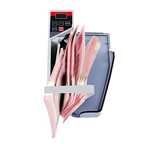 Wiefiche Tragbarer Geldzähler 19 * 5 * 9cm, 2W Handheld Banknotenzähler, 600 Blätter/Minute, LED Display, Mini Geldzählmaschine für Banken, Geschäfte oder andere Orte Wiefiche Tragbarer Geldzähler 19 * 5 * 9cm, 2W Handheld Banknotenzähler, 600 Blätter/Minute, LED Display, Mini Geldzählmaschine für Banken, Geschäfte oder andere Orte von Wiefiche