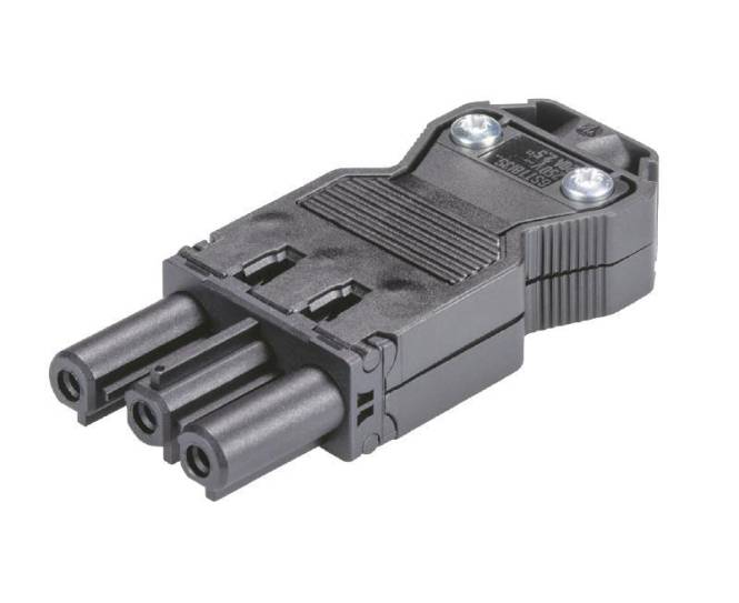 WIEL Gerätebuchse GST18I3SB1ZR1SW schwarz mit Zugentlastung 92.931.3053.1 von Wieland Electric GmbH