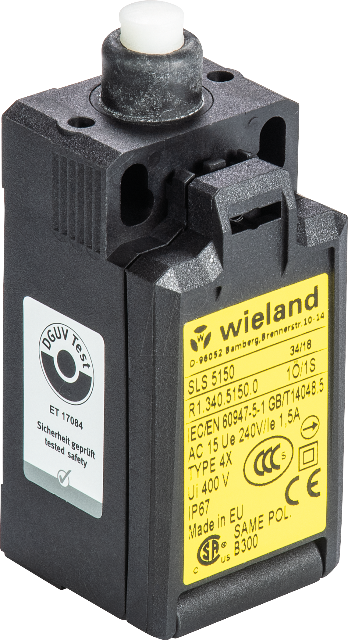 SLS 5150 - Sicherheitsschalter SLS 5150, 1 NC + 1 NO von Wieland