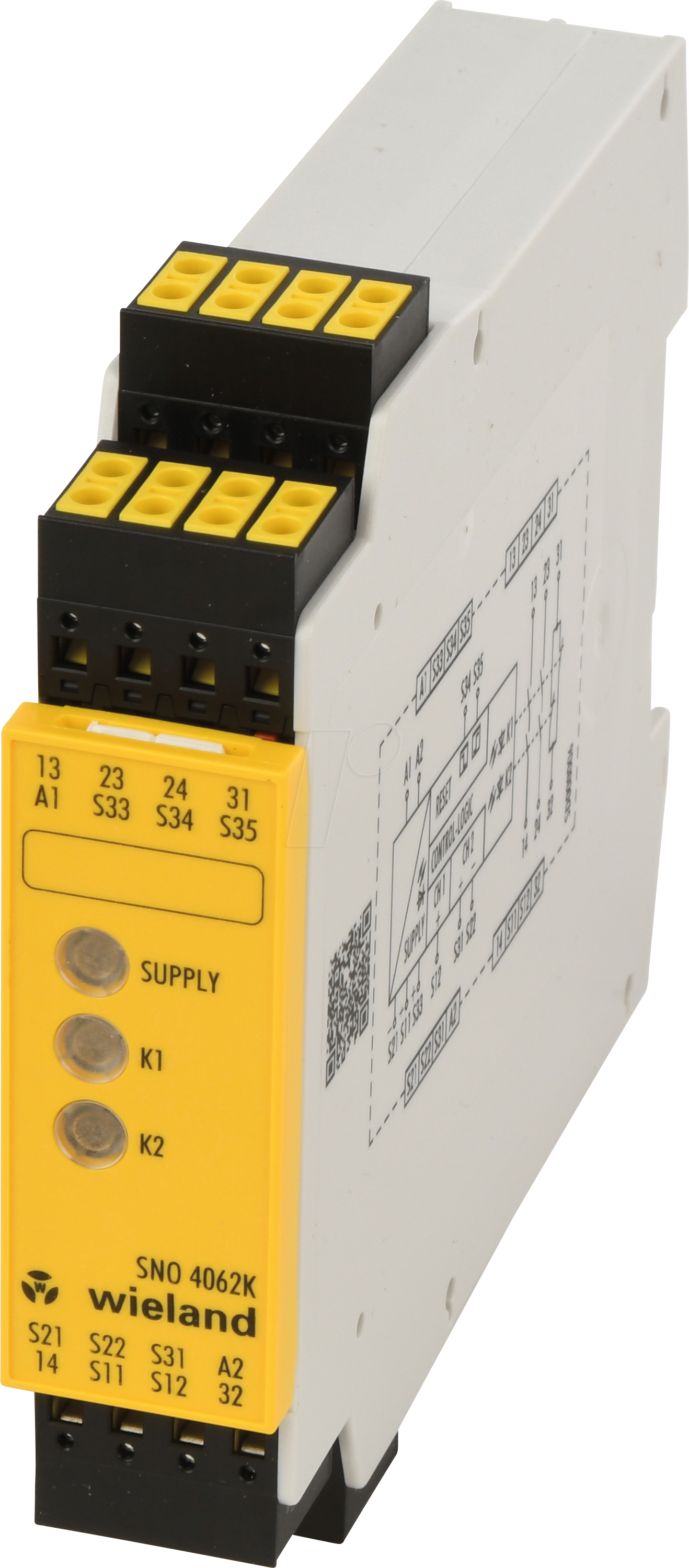 SNO 4062K-C - Sicherheitsrelais 24V AC/DC, SIL 3 von Wieland