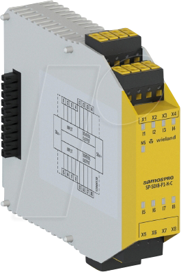 SP-SDI8-P1-K-C - samosPRO, IN-Modul mit 8 Eingängen, SIL 3 von Wieland