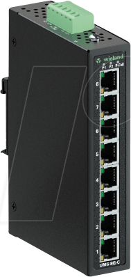 WIENET UMS 8G-C - Switch, 8-Port, Gigabit Ethernet von Wieland