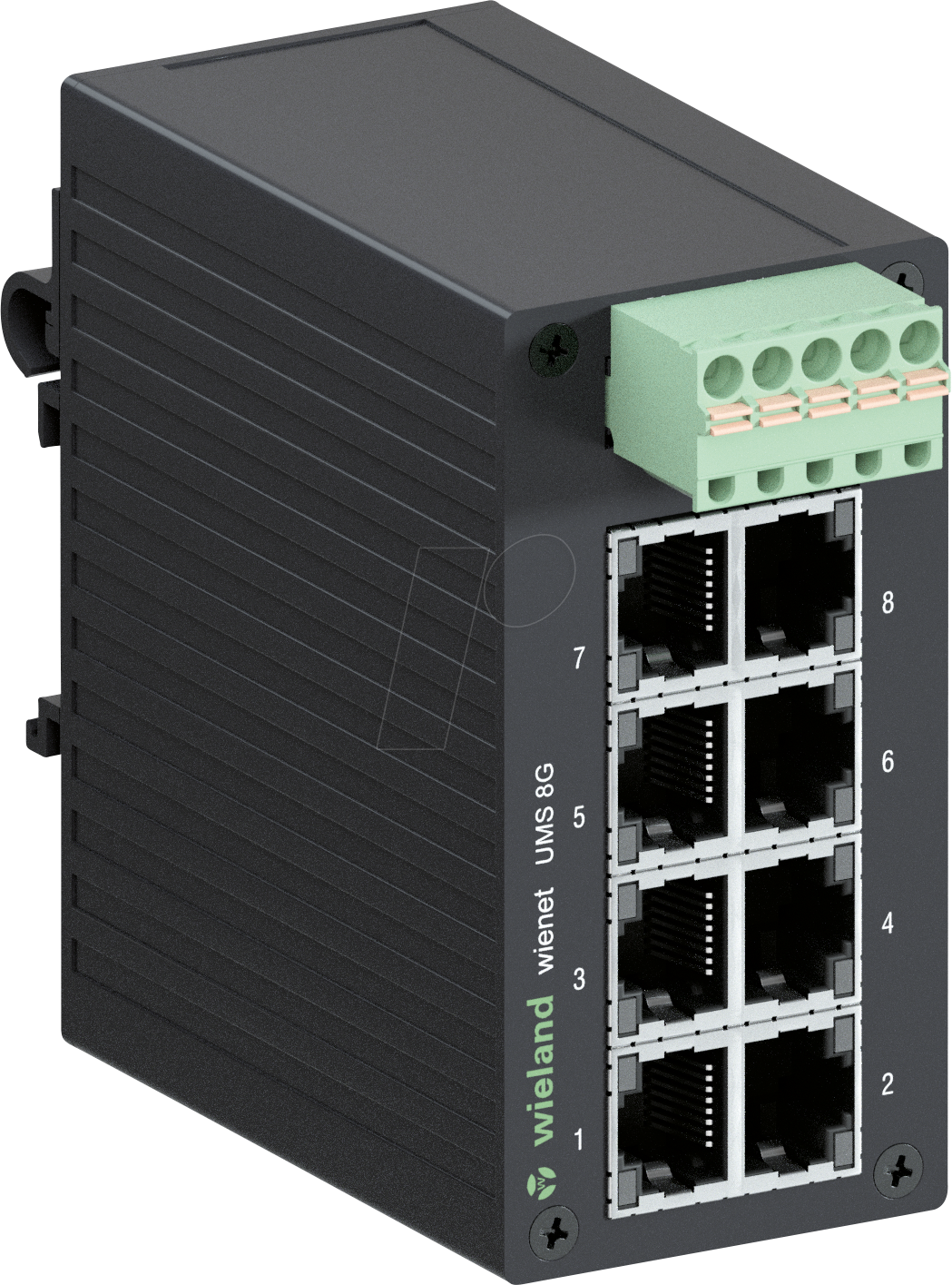 WIENET UMS 8G - Switch, 8-Port, Gigabit Ethernet von Wieland