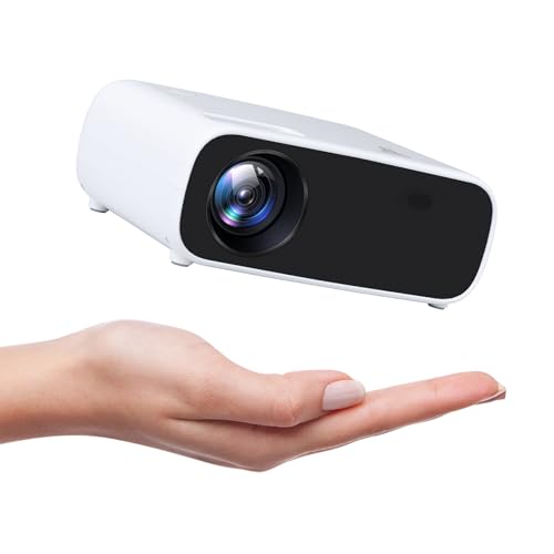 2024 Neuer Mini Beamer, 18000 Lumen Bluetooth Projektor, Unterstützung 1080P, 5G WiFi LCD Heimkino Tragbarer Projektor, Kompatibel mit iOS/Android/Laptop/HDMI/PC/TV Stick/USB(schwarz) von Wielio