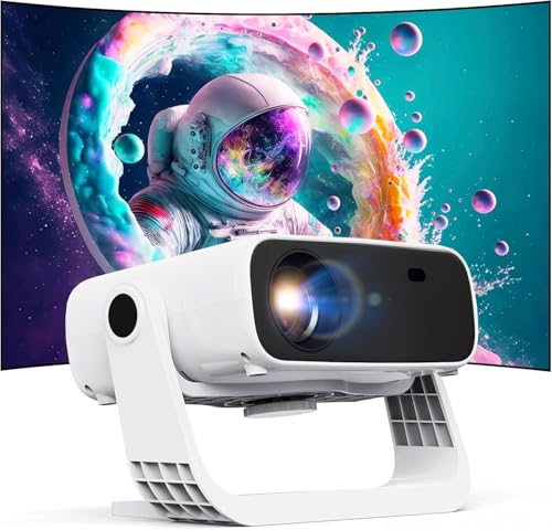 Beamer mit integrierter App – Wielio tragbarer Projektor Full-HD 1080p, Android 11 WiFi6 BT5.2, automatische Trapezkorrektur, kompatibel mit Netflix und Youtube, Heimkinosystem Beamer mit integrierter App – Wielio tragbarer Projektor Full-HD 1080p, Android 11 WiFi6 BT5.2, automatische Trapezkorrektur, kompatibel mit Netflix und Youtube, Heimkinosystem von Wielio