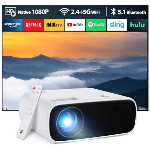 Mini Beamer,Wielio 16000 Lumen Bluetooth Beamer 1080P Unterstützt, 5G WiFi LED Heimkino Portable Projektor, Kompatibel mit iOS/Android/Laptop/HDMI/PC/TV-Stick Mini Beamer,Wielio 16000 Lumen Bluetooth Beamer 1080P Unterstützt, 5G WiFi LED Heimkino Portable Projektor, Kompatibel mit iOS/Android/Laptop/HDMI/PC/TV-Stick von Wielio