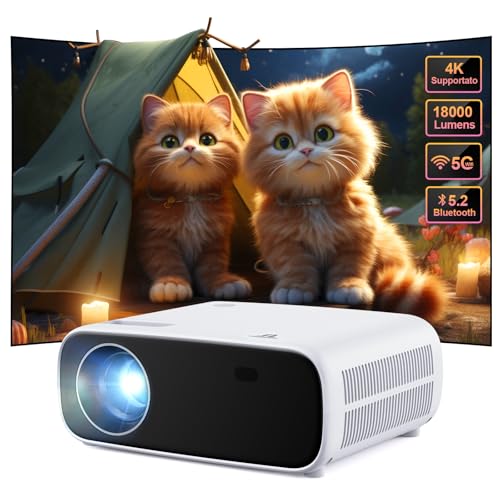 Tragbarer 1080P-Heimprojektor mit einfacher WiFi- und Bluetooth-Verbindung Tragbarer 1080P-Heimprojektor mit einfacher WiFi- und Bluetooth-Verbindung von Wielio