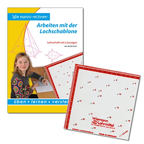 Lehrerheft - Arbeiten mit der Lochschablone inkl. Schüler-Lochschablone | Wiemann Lehrmittel von Wiemann Lehrmittel