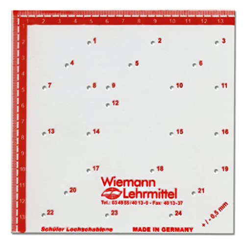 Schüler-Lochschablone - Geometrieschablone | Wiemann Lehrmittel von Wiemann Lehrmittel