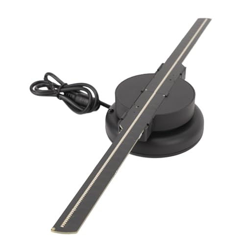 3D-Hologramm-Ventilator, 224 LED-Perlen, Hologramm-Videoprojektor, LED-Anzeige, Hochauflösender 3D-Hologramm-Projektor mit Fernbedienung für Einkaufszentren (EU-Stecker 100-240 V) von Wifehelper