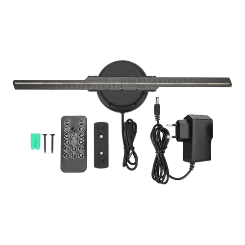 Holografisches 3D Fan Display, Auflösung 1024 X 224 mit 224 LEDs, Unterstützt Mehrere Medienformate, Holografischer Videoprojektor mit Bloßem Auge (EU-Stecker 100-240 V) von Wifehelper