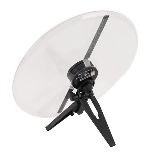 LED-3D-Hologrammprojektor, Ferngesteuerter Projektor, 3D-Hologramm-Lüfter mit 1300 U/min Rotationsgeschwindigkeit, Hochauflösendes 3D-Hologramm-Display für Party (EU-Stecker LED-3D-Hologrammprojektor, Ferngesteuerter Projektor, 3D-Hologramm-Lüfter mit 1300 U/min Rotationsgeschwindigkeit, Hochauflösendes 3D-Hologramm-Display für Party (EU-Stecker von Wifehelper
