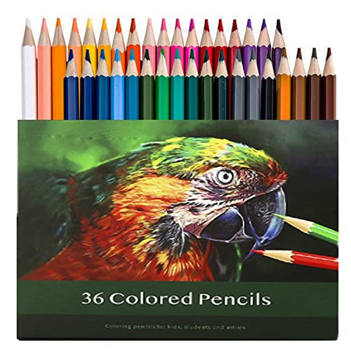 Wifpme Buntstifte Set - 36 buntstifte kinder und buntstifte für erwachsene Hochwertige Farbminen mit weichem Kern für Profi-, erfahrene und Farbkünstler Bleistifte für Malbücher… von Wifpme