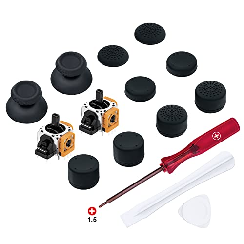 Wigearss 15 in 1 Joystick Analogen Ersatz und Reparatur Werkzeuge Kit für PS5 Controller von Wigearss