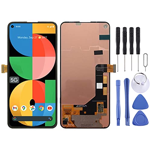 Für Google Pixel 5a 5G Display Full OLED HDR LCD ohne Rahmen Einheit Touch Reparatur Schwarz von Wigento