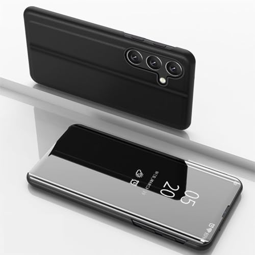 Für Samsung Galaxy A55 View Spiegel Handy Smart Cover Wake UP Funktion Case Schwarz Für Samsung Galaxy A55 View Spiegel Handy Smart Cover Wake UP Funktion Case Schwarz von Wigento