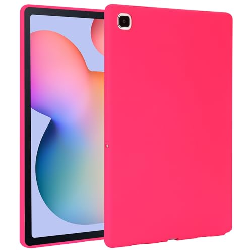 Wigento Für Samsung Galaxy Tab S6 Lite 2020/2022 / 2024 TPU Silikon Hülle Tablet Case Pink von Wigento