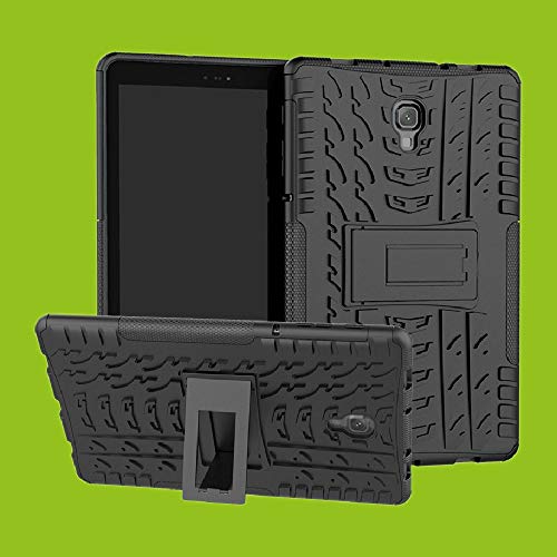 Hybrid Case für Huawei Tablet Tasche Hülle Etui Outdoor Schutzhülle Cover Neu Top, Farbe:Schwarz, Tablet-Modelle:MediaPad M5 Lite 10.1 Zoll von Wigento