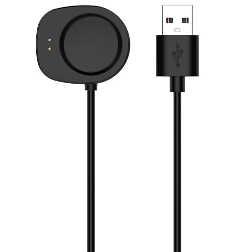 Wigento Für Amazfit Balance USB Port 1 Meter Smart Watch Charging Ladekabel Schwarz von Wigento