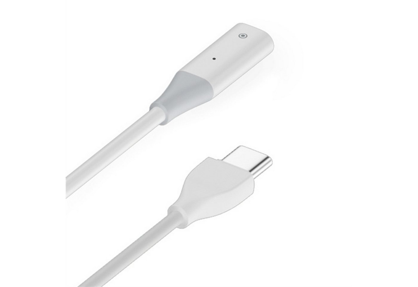 Wigento Für Apple Pencil 1 USB-C auf 8 Pin Ladekabel 1 Meter + Kontrollleuchte Stromadapter von Wigento