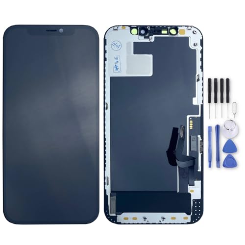 Wigento Für Apple iPhone 12/12 Pro Display Full LCD TFT Einheit Touch Ersatzteil Reparatur Schwarz Neu von Wigento