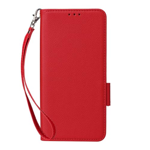 Wigento Für Fairphone 5 Handy Tasche mit Schlaufe Wallet Premium Schutz Hülle Case Cover Etuis Neu Zubehör Rot von Wigento