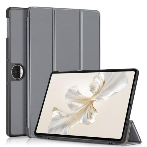 Wigento Für Honor Pad 9 12.1 Zoll 3folt Wake UP Smart Standfunktion Cover Tablet Tasche Etuis Hülle Grau von Wigento