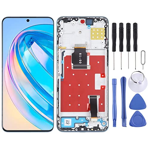 Wigento Für Honor X8a / 90 Lite Display Full LCD mit Rahmen Einheit Touch Ersatzteil Reparatur Blau von Wigento