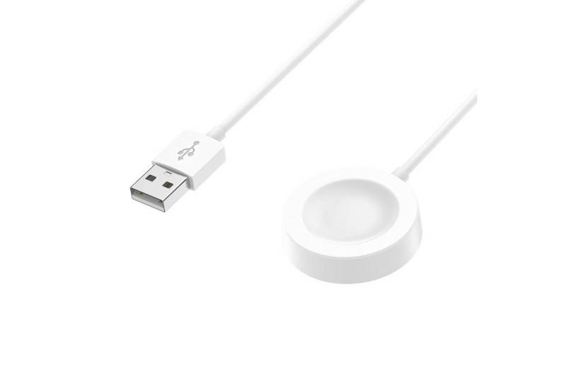 Wigento Für Huawei Watch GT 5 Pro 42mm USB Smart Watch Ladekabel 1 Meter Weiß Stromadapter von Wigento