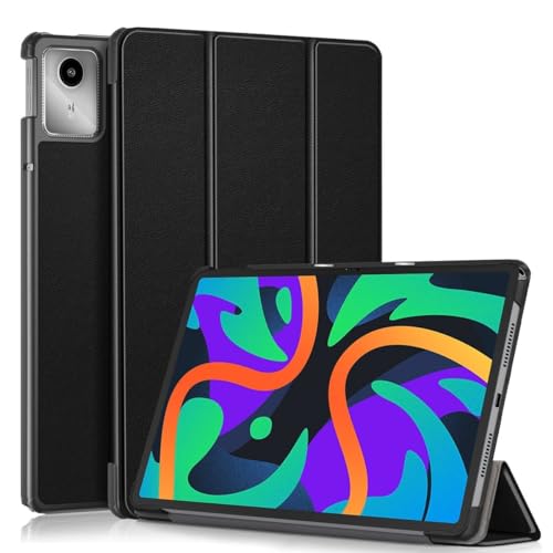 Wigento Für Lenovo Tab M11 3folt Wake UP Smart Standfunktion Cover Tablet Tasche Etuis Hülle Schwarz von Wigento