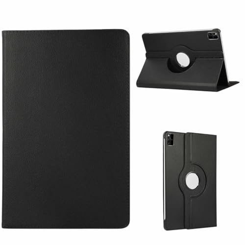 Wigento Für Lenovo Tab M11 Schwarz 360 Grad Rotation Kunstleder Hülle Cover Tablet Tasche Case Etuis Neu von Wigento