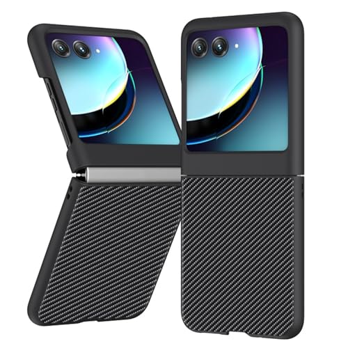Wigento Für Motorola Razr 40 Ultra Dünn Carbon Textur TPU Handy Tasche Case Schwarz Wigento Für Motorola Razr 40 Ultra Dünn Carbon Textur TPU Handy Tasche Case Schwarz von Wigento
