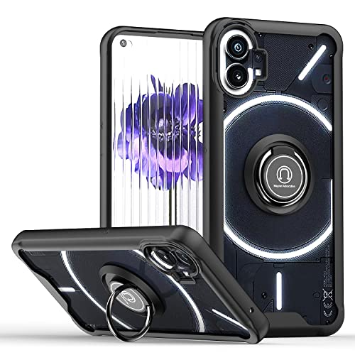 Wigento Für Nothing Phone 1 TPU/PC Design Ring Cover Handy Tasche Hülle Schutz Etuis Schwarz Neu Wigento Für Nothing Phone 1 TPU/PC Design Ring Cover Handy Tasche Hülle Schutz Etuis Schwarz Neu von Wigento