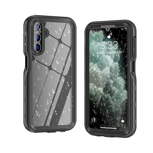Wigento Für Samsung Galaxy A15 360 Grad Full Body wasserdichte Handy Tasche Schwarz Wigento Für Samsung Galaxy A15 360 Grad Full Body wasserdichte Handy Tasche Schwarz von Wigento