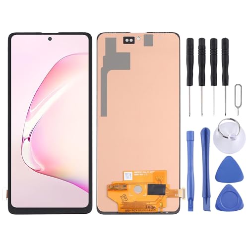 Wigento Für Samsung Galaxy Note 10 Lite SM-N770F Display Full INCELL LCD ohne Rahmen Einheit Touch Reparatur Schwarz (Fingerabdruck Identifikation Nicht möglich) von Wigento