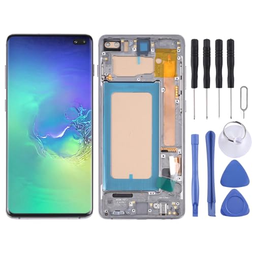 Wigento Für Samsung Galaxy S10+ Plus SM-G975 Display Full TFT LCD mit Rahmen Schwarz Einheit Touch Ersatzteil Reparatur (ohne Fingerprint) von Wigento