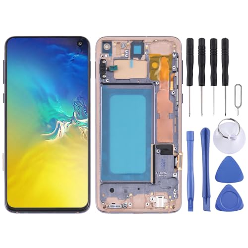 Wigento Für Samsung Galaxy S10e SM-G970 Display Full TFT LCD mit Rahmen Einheit Touch Ersatzteil Reparatur (ohne Fingerprint) von Wigento