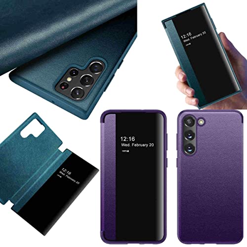 Wigento Für Samsung Galaxy S23 5G View Mirror Smartcover Lila Schutzhülle Cover Etuis Tasche Hülle Neu Case Wake UP Funktion Wigento Für Samsung Galaxy S23 5G View Mirror Smartcover Lila Schutzhülle Cover Etuis Tasche Hülle Neu Case Wake UP Funktion von Wigento
