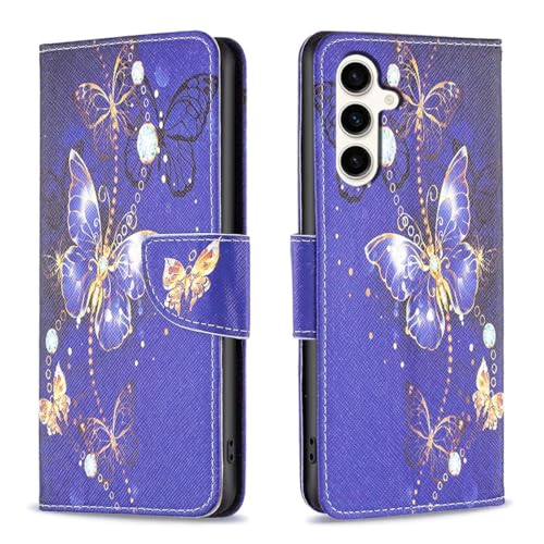 Wigento Für Samsung Galaxy S23 FE Kunstleder Handy Tasche Book Motiv 1 Schutz Hülle Case Cover Etui Neu von Wigento