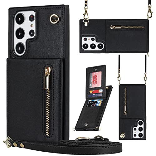 Wigento Für Samsung Galaxy S23 Ultra 5G Multifunktion Handy Tasche Geldbörse Hülle Etuis Schwarz Wigento Für Samsung Galaxy S23 Ultra 5G Multifunktion Handy Tasche Geldbörse Hülle Etuis Schwarz von Wigento