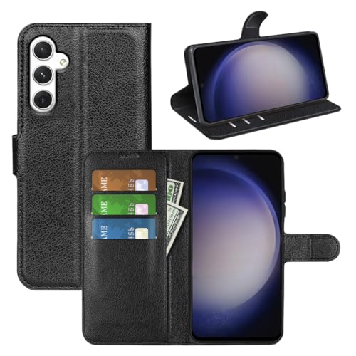 Für Samsung Galaxy S24 Handy Tasche Wallet Premium Schutz Hülle Case Cover Etuis Neu Zubehör Schwarz Für Samsung Galaxy S24 Handy Tasche Wallet Premium Schutz Hülle Case Cover Etuis Neu Zubehör Schwarz von Wigento