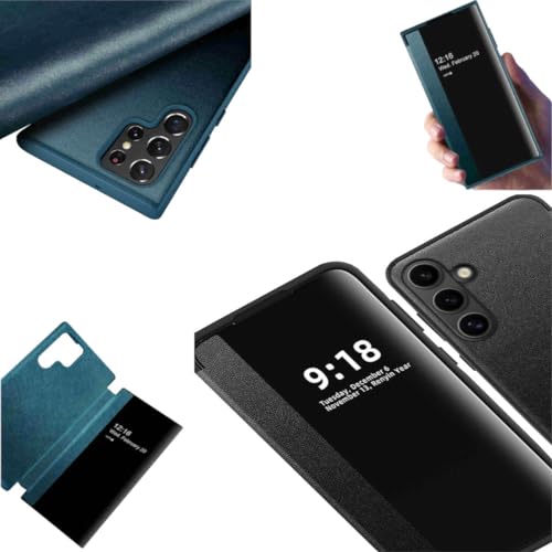 Wigento Für Samsung Galaxy S24 Plus View Spiegel Handy Smart Cover Wake UP Funktion Case Schwarz Wigento Für Samsung Galaxy S24 Plus View Spiegel Handy Smart Cover Wake UP Funktion Case Schwarz von Wigento